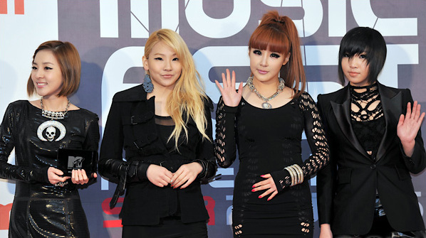 2NE1 at the MTV-DAUM Music Fest in 2011